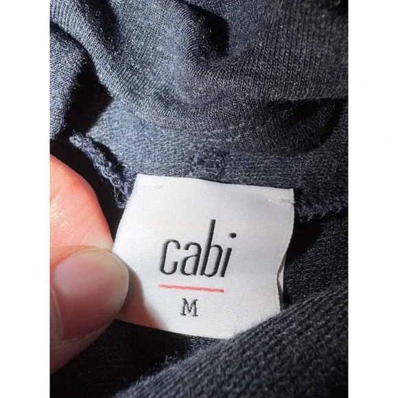 Cabi 3628 Black Cowl Neck Tunic Top Womens M Long Sleeve Stretch - Picture 5 of 9